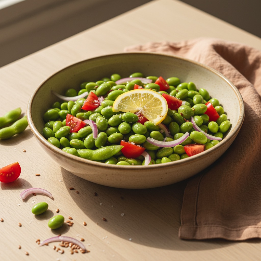 Salada de edamame