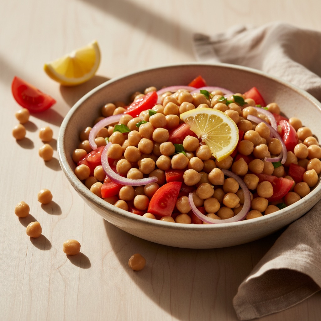 Salada de grão-de-bico