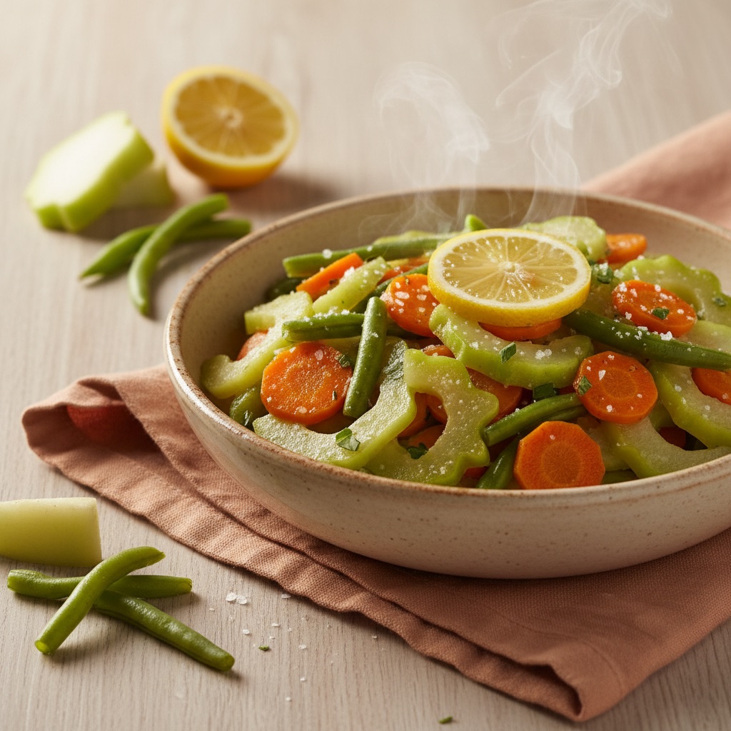 Salada morna de legumes